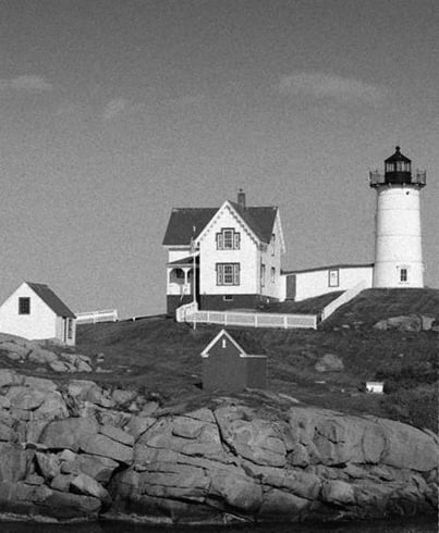 Historic photo of the Anchorage Inn, York Beach Maine